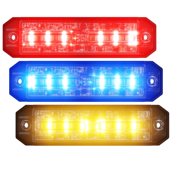 Ultra 18 LED Tri-Color Grill Light Head - Red/Blue/Amber